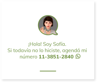 Soy Sofia! Agendá mi número 11-3851-2840
